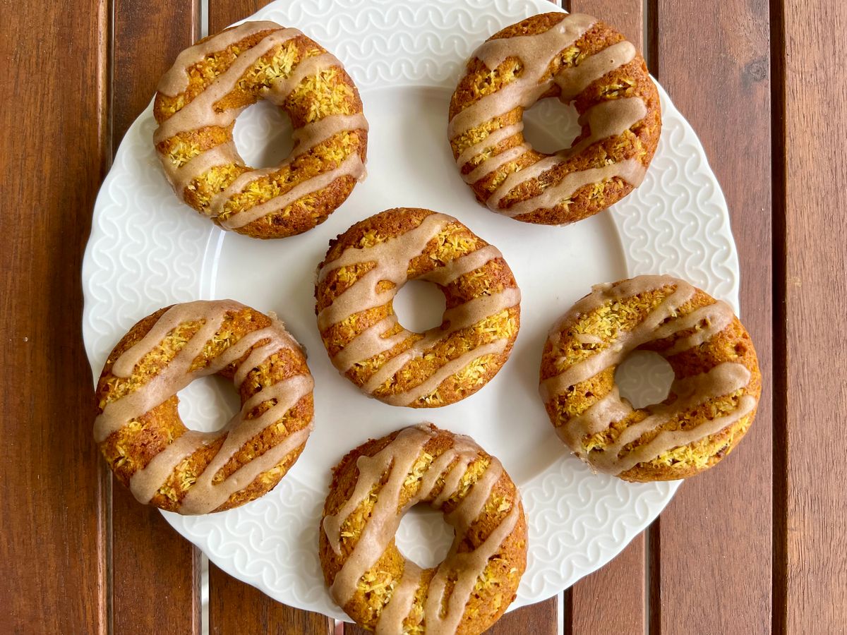 Dýňové donuty z trouby - vegan a bez lepku